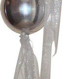 Foliový balónek stříbrná koule velká 53 cm x 53 cm